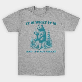 It Is What It Is And Its Not Great Funny Bear T-Shirt